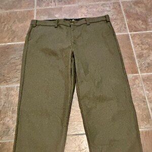 Big Bill Pants Mens 46x31 Green Merino Wool/Blend Hunting Suspender Buttons..EUC